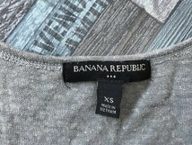 BANANA REPUBLIC バナナリパブリック レディース 胸ポケット ストレッチ タンクトップ 小さいサイズ XS グレー_画像2