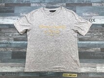 Abercrombie & Fitch アバクロ メンズ ビッグロゴプリント ストレッチ 半袖Tシャツ L グレー_画像1