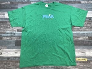 GILDAN ギルダン メンズ PEAKプリント 半袖Tシャツ 大きいサイズ XL 緑