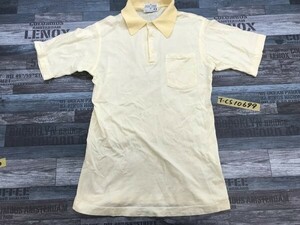CROSS CREEK レディース USA 胸ポケット 半袖ポロシャツ M 黄色白