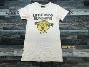 JUNK FOOD ジャンクフード レディース LITTLE MISS SUNSHINE プリント半袖Tシャツ アイボリー