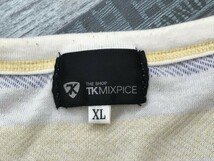TK MIXPICE タケオキクチ メンズ ボーダー 半袖Tシャツ 大きいサイズ XL 白黄青_画像2