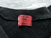 LEVI'S RED TAB リーバイス メンズ 日本製 Vネック リブ 半袖Tシャツ 黒_画像2