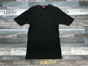 LEVI'S RED TAB リーバイス メンズ 日本製 Vネック リブ 半袖Tシャツ 黒