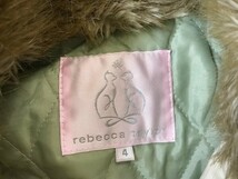 rebecca taylor レベッカテイラー レディース ファー襟 薄手 ロングコート 4 アイボリー_画像2