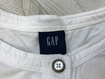 GAP ギャップ レディース ヘンリーネック 薄手 ロンT 長袖Tシャツ 小さいサイズ XS 白_画像2