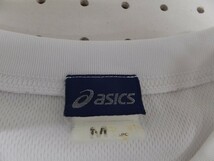 asics アシックス メンズ レディース 日清食品 全国 小学生 陸上競技交流大会 Tシャツ 白×カラフル_画像2