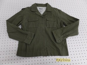 Free's Mart free z mart lady's fly front military jacket khaki M