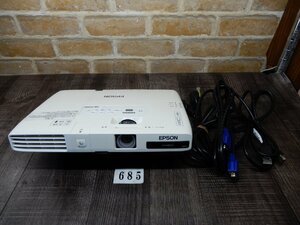 685☆HDMI接続★明るさ3000lm★3LCD方式★EPSON★小型プロジェクター★リモコン＆バック付☆EB-1755W