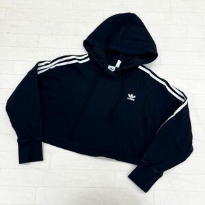 1361* adidas Adidas tops тренировочный футболка Parker короткий длинный рукав casual черный женский M