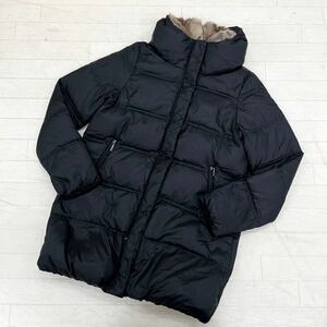 1362* URBAN RESEARCH DOORS Urban Research door z down jacket outer fur rabbit black lady's 1