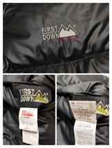 FIRST DOWN USA ファーストダウン ダウンジャケット リバーシブル 刺繍ロゴ ブラック レッド 3L_画像10