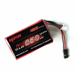 Kypom K6 6.6V 850mAh 20C40C リフェ バッテリー★ホビーショップ青空