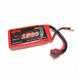 Kypom K6 7.4V 1300mAh 70C140C リポ バッテリー★ホビーショップ青空