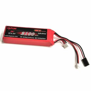 Kypom K6 6.6V 2100mAh 20C40C 角 リフェ バッテリー★ホビーショップ青空