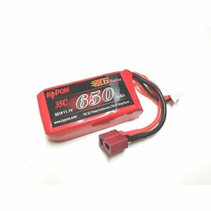 Kypom K6 11.1V 650mAh 35C70C リポ バッテリー★ホビーショップ青空