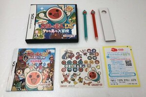 【中古品】 DS　めっちゃ！太鼓の達人DS 7つの島の大冒険 バチペン＆デコシール付 ※起動確認済み (管理番号：060113）