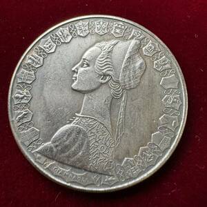 イタリア コロンブスの船 硬貨 古銭 1958年 19個の盾 ルネサンス ドレス リラ コイン 銀貨 外国古銭 海外硬貨