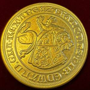 イギリス エドワード三世 硬貨 古銭 イングランド王 フランス アイルランド卿 獅子紋章 王冠を持つ十字 ヒョウ 金貨 外国古銭 海外硬貨
