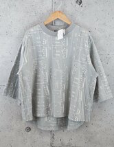 【未使用品】定価18,480円（税込） marble SUD マーブルシュッド EMB Music 音符 刺繍 プルオーバー グレー サイズF_画像1