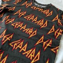 Def Leppard デフレパード バンT 総柄 オフィシャル 古着 Lサイズ Tシャツ 半袖Tシャツ ロック 送料込_画像2