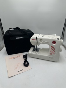 t0352 JANOME ジャノメ 電子ミシン MODEL 663型 ソフトケース付 通電OK 動作OK ミシン 編み物 裁縫 手芸