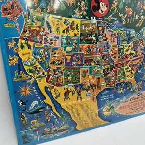 t0407 未開封品 WALT DISNEY CHARACTER PICTORIAL MAP ディズニー ジグソーパズル 現状品の画像4