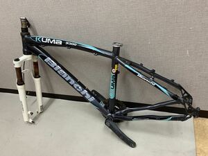 303F ビアンキ Bianchi KUMA 5300 マウンテンバイク 43cm OFF-ROAD SR SUNTOUR XCM SHIMANO FC-M391 EN14766 TRIPLE BUTTED 700 フレーム