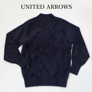 ユナイテッドアローズ UNITED ARROWS フォックス ニット ネイビー