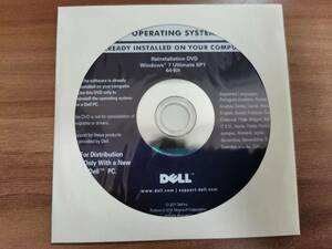DELL Windows 7 Ultimate SP1 64-Bit インストール ディスク