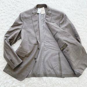 未使用品 タグ付き HACKETT LONDON MAYFAIR ハケットロンドン Loro Piana ロロピアーナ 定価8万 XXLサイズ テーラードジャケット グレー