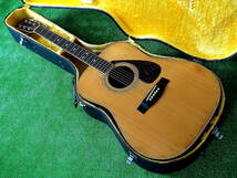 即決 YAMAHA FG-401 アコースティックギター オレンジラベルモデル 1970年代ヤマハ日本製オールドフォークギター アコギ用ハードケース付属_画像1