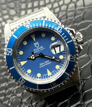 TUDOR ヴィンテージカスタム　Ref.79090 青サブマリーナ OH済 TUDOR専用ブレス+5連ジュビリーブレス付 精度Good！_画像2