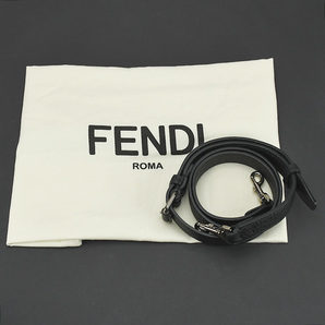 フェンディ FENDI セレリア ピーカブー フィットミニ 2way ハンドバッグ 7VA422 レザー ブラック 黒 ミニバッグ ショルダー メンズ 中古の画像8