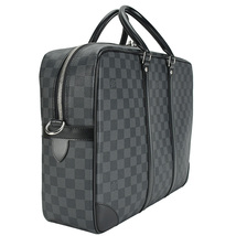 ルイヴィトン LOUIS VUITTON ポルト ドキュマン ヴォワヤージュ GM PDV ビジネスバッグ N41123 ダミエグラフィット ブリーフケース 中古_画像4