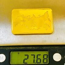 金貨　ソビエト連邦の国章 地球の上に鎌と槌 旧ソ連 ロシア ゴールドバー 大型金貨 古銭　_画像5