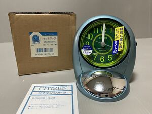 新品未使用　CITIZEN シチズン 目覚まし時計　セットアップ　4SE463-005　緑メタリック　