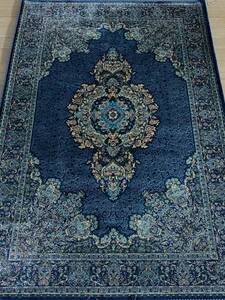 百貨店展示品　シルク100％ 最高峰225万ノット　イラン産　手織り 高級ペルシャ絨毯 101×152cm　#2