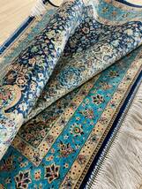 百貨店展示品　シルク100％ 最高峰225万ノット　イラン産　手織り 高級ペルシャ絨毯 101×152cm　#9_画像3
