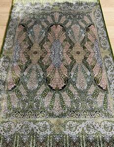 百貨店展示品　シルク100％ 最高峰225万ノット　イラン産　手織り 高級ペルシャ絨毯 101×152cm　#15