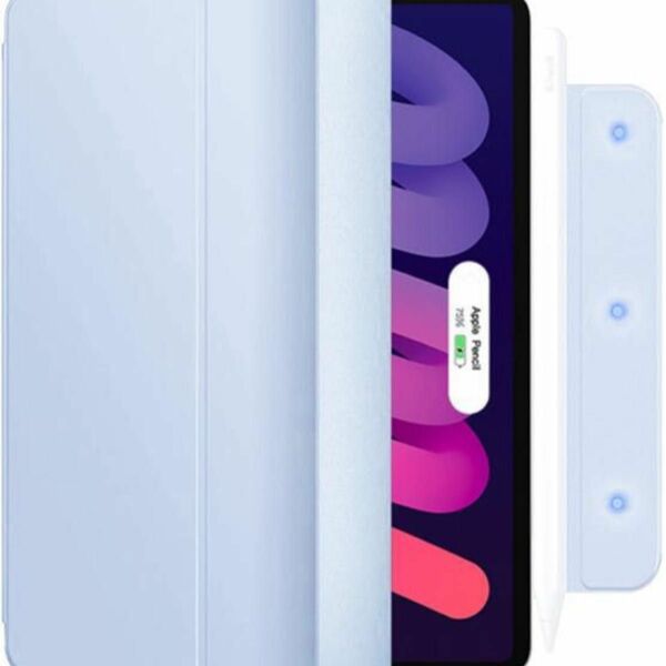 iPad mini6 カバー　ライトブルー　マグネットスリープ