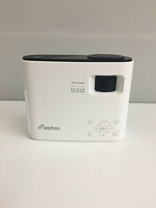 1円スタート ELEPHAS プロジェクター 超小型 家庭用 天井投影可能 三脚と専用バック付き 大画面 Hi-Fiスピーカー内蔵 ホワイト A05964