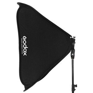 1円スタート Godox 折りたたみ式ソフトボックス 撮影用 照明キット 写真カメラフラッシュ S型ブラケット シルバーホワイトブラック A06005