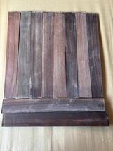 Y1243 モズライト 木材 ローズウッド 10枚セット 指板材 若干傷あり 未塗装(サンダーなし_画像1