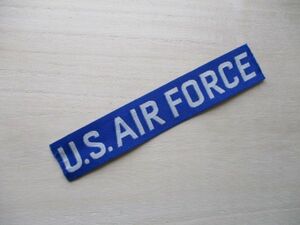 【送料無料】アメリカ空軍U.S. AIR FORCEネームテープ/USエアフォースSubdued米空軍USAFパッチpatchワッペンtabタブtag青タグ M104