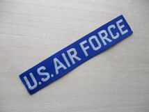 【送料無料】アメリカ空軍U.S. AIR FORCEネームテープ/USエアフォースSubdued米空軍USAFパッチpatchワッペンtabタブtag青タグ M104_画像2