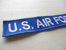 【送料無料】アメリカ空軍U.S. AIR FORCEネームテープ/刺繍USエアフォース米空軍USAFパッチpatchワッペンtabタブtag青タグ M102_画像4