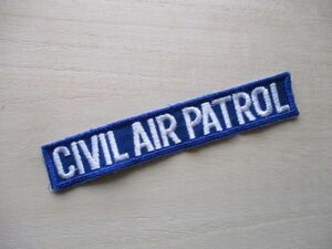 【送料無料】アメリカ民間航空パトロールCIVIL AIR PATROLネームテープCAP/AIR FORCE空軍US米空軍USAFパッチpatchワッペンtabタブ M104