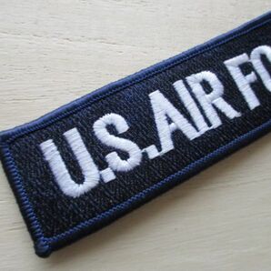 【送料無料】アメリカ空軍U.S. AIR FORCEネームテープ/刺繍USエアフォース米空軍USAFパッチpatchワッペンtabタブtag紺タグ M63の画像2