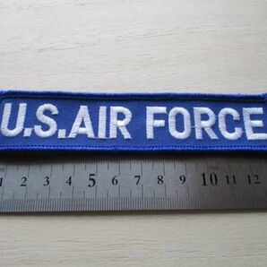 【送料無料】アメリカ空軍U.S. AIR FORCEネームテープ/ベルクロUSエアフォース米空軍USAFパッチpatchワッペンtabタブtag青タグ M104の画像8